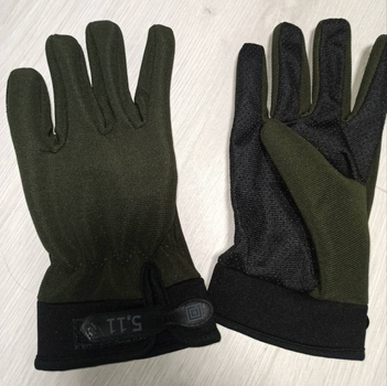 Тактические перчатки 5.11 с закрытыми пальцами Оливковый L (511515) Kali