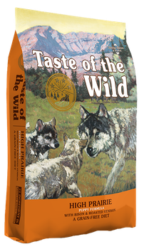 Сухой беззерновой корм Taste of the Wild High Prairie Puppy Formula для щенков всех пород бизон/косуля 2 кг (арт 2577-HT18)