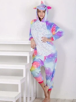 Піжама кігурумі Kigurumi Жіноча Єдиноріг Іскорка Різнобарвний розмір S 145-155 см (100741)