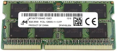 Модуль пам'яті SoDIMM DDR3 8GB PC3-12800 1600 MHz Micron (MT16KTF1G64HZ-1G6P1) OEM