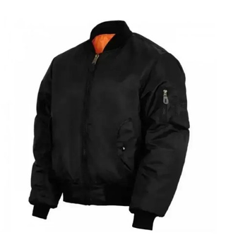 Тактична куртка Mil-tec MA1 Flight Jacket (Bomber) Black 10402002-М