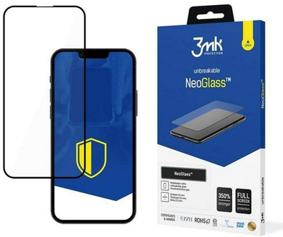 Захисне скло 3MK NeoGlass для iPhone 13 Mini Black (5903108432559)