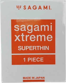 Презервативи Sagami Xtreme Superthin Латексні ультратонкі 1 шт ( ROZ6400229581)