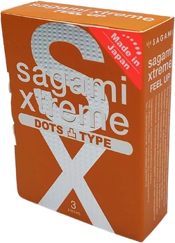 Презервативи Sagami Xtreme Dots Type Екстрим 3 шт (ROZ6400229582)