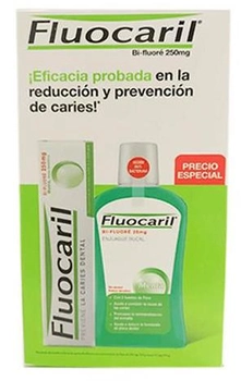 Zestaw Fluocaril Bi-Fluoride Toothpaste 125 ml + Fluocaril Bi-Fluoride Mouthwash 500 ml (8437019054175)
