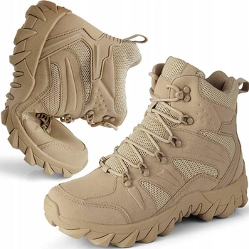 Військово-тактичні водонепроникні шкіряні черевики COYOT та зігрівальні устілки 10 пар 40 р.