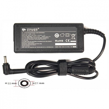 Блок живлення до ноутбука PowerPlant ACER 220V, 19V 65W 3.42A (5.5*2.1) (AC65F5521) (155879)