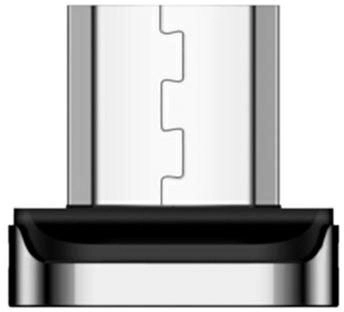 Adapter Usams U28 micro USB bulk magnetyczny Silver (6958444965925)