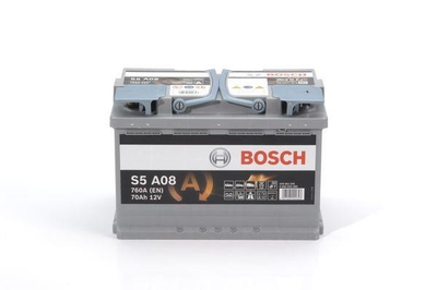 Акумулятор Bosch S5 AGM 70Ah, EN 760 правий "+" 278x175x190 (ДхШхВ) с-ма START-STOP 0 092 S5A 0801
