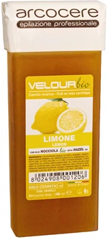 Воск в кассете для депиляции Arcocere Velour Bio Lemon Лимон 100 мл (8024908001206)