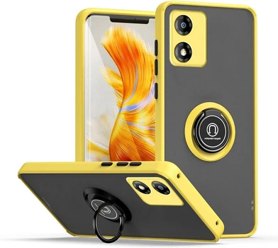 Защитный чехол MatteLuxe Motorola E13 (с кольцом) Yellow (34067-0A)