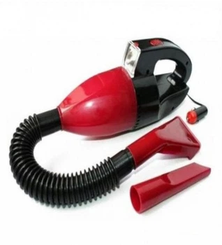 Универсальный компактный пылесос с фонарем для машины CAR VACUM CLEANER красный