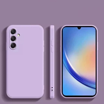 Силиконовый чехол Soft Touch для Samsung Galaxy A25 Лавандовый