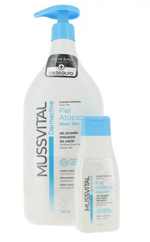 Гель для душу Mussvital Dermactive Shower Gel Atopic Skin 750 мл + 100 мл (8430442007596)