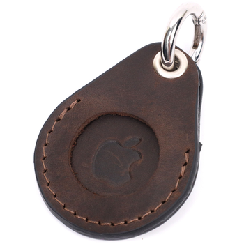 Брелок-тримач для Apple AirTag із вінтажної шкіри GRANDE PELLE Leather 11615 Коричневий