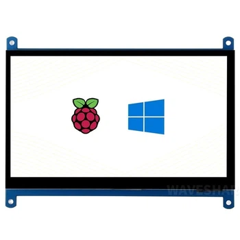 Екран Waveshare 7" 1024x600 LCD IPS Resistiv TS HDMI для PI 3/PI 4/Zero (RA418)