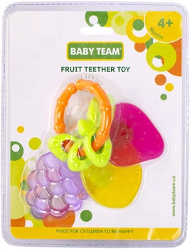 Брязкальце-прорізувач Baby Team Фрукти (8470)