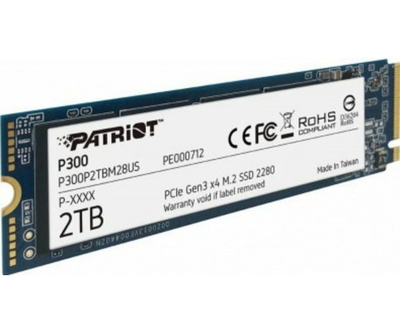 SSD M.2 Patriot P300 2TB NVMe 2280 PCIe 3.0x4 3D NAND TLC