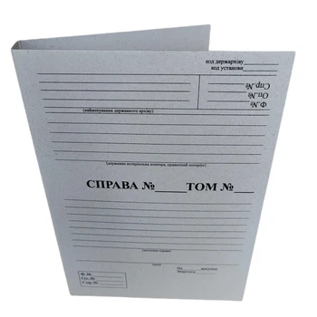 Папка-открытка ЦОДНТИ архивная для нотариусов с титульной страницей/корешок 40 мм на 250 листов 320х230 мм (P-О-N-А4-Т-ВК-40-2)