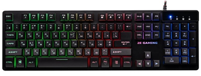 Клавиатура игровая 2E Gaming KG280 LED USB Black Ukr