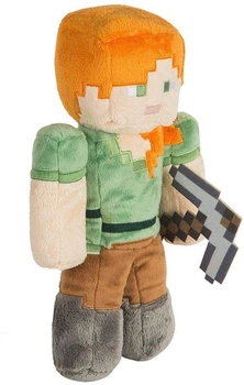 Мягкая игрушка Майнкрафт Герой Алекс с железной киркой 27 см Minecraft (0006008)