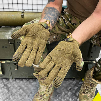 Плотные сенсорные перчатки М-Расt с дышащими вставками TrekDry и защитными пластиковыми накладками мультикам