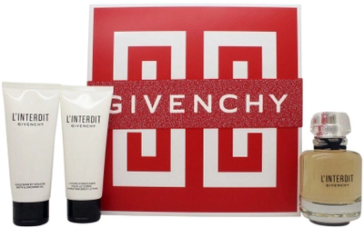 Zestaw damski Givenchy L'interdit Woda perfumowana damska 80 ml + Body Lotion 75 ml + Shower Gel 75 ml (3274872431577)