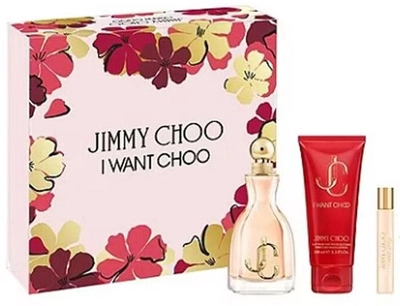 Zestaw damski Jimmy Choo I Want Choo Woda perfumowana damska 100 ml + Woda perfumowana damska 7.5 ml + Balsam do ciała 50 ml (3386460138239)