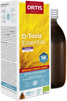 Натуральна харчова добавка Ortis D-Toxis Essential Iodine Free Apple Bio 250 мл (5411386895220)