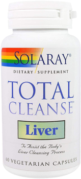 Натуральна харчова добавка Solaray Total Cleanse Liver 60 капсул (0076280170252)
