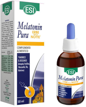 Натуральна харчова добавка Esi Melatonin Pure 1.9 мг With Erbe Note 50 мл (8008843008780)