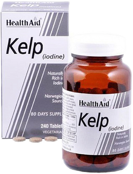 Suplement diety Health Aid Kelp Algas 240 kapsułek (5019781020805)