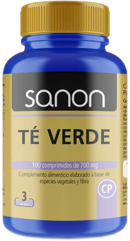 Натуральна харчова добавка Sanon Te Verde 700 мг 100 таблеток (8431081505146)