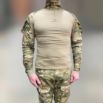 Военная форма Combat (убакс + брюки), коттон (хлопок), Мультикам, размер M