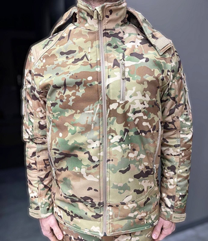 Куртка тактична зимова Softshell, Single Sword, Мультикам, розмір M, тепла зимова куртка для військових софтшел