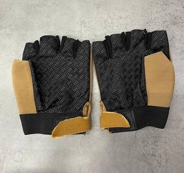 Перчатки тактичні Безпальцеві Yakeda, колір Койот, розмір XL