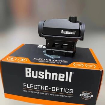 Коллиматорный прицел Bushnell AR Optics TRS-125 3 МОА с высоким райзером, креплением и таймером автовыключения (242080)