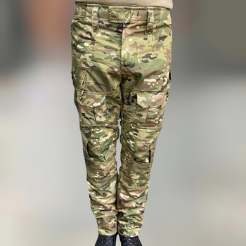 Штани тактичні Yakeda Combat, Мультикам, розмір L, з пазами під наколінники, військові штани