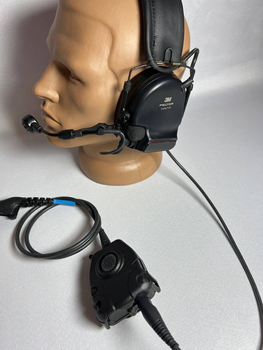 Навушники активні з мікрофоном та PTT кнопкою 3M Peltor Comtac XPI Black