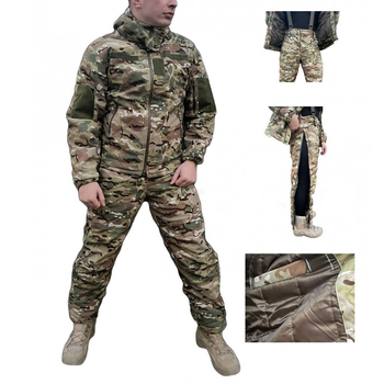 Тактический зимний костюм SoftShell ВСУ (мультикам/Турция) M