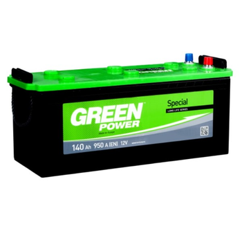 Акумулятор автомобільний 140ач 950а "+" зліва Green Power, 22365