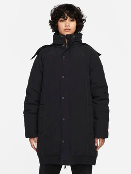 Куртка демісезонна з капюшоном жіноча Nike AIR Jordan Essential Down Parka DH0781-010 M Чорна (195243312376)