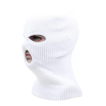 Балаклава маска Бандитка 2 в 1 Белая, Унисекс Wuke One size