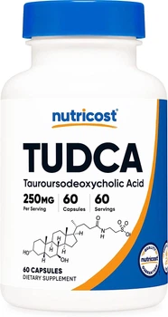 Тауроурсодезоксихолевая кислота премиум-класса Nutricost TUDCA 60 капсул