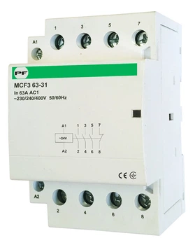 Магнітний пускач MCF3 63A 3NO 1NC 230V модульний ( MCF36331230 )