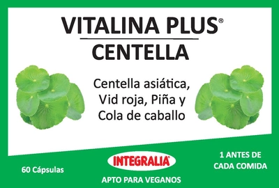 Натуральна харчова добавка Integralia Vitamina Plus Centella 30 капсул (8436000543582)