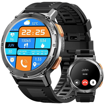 Смарт часы мужские водонепроницаемые со звонком Smart Watch Kospet Tank