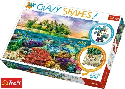Пазл "Тропический остров", 600 элементов Trefl Crazy Shapes (5900511111132)