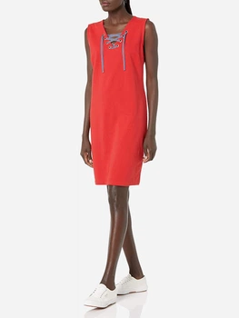 Сукня міді літня жіноча Tommy Hilfiger 53304952 3X Червона (1159792216)