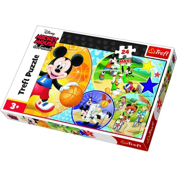 Пазл "Мишка Міккі. Час для спорту", 24 элемента Trefl Disney Standard Characters (5900511142914)